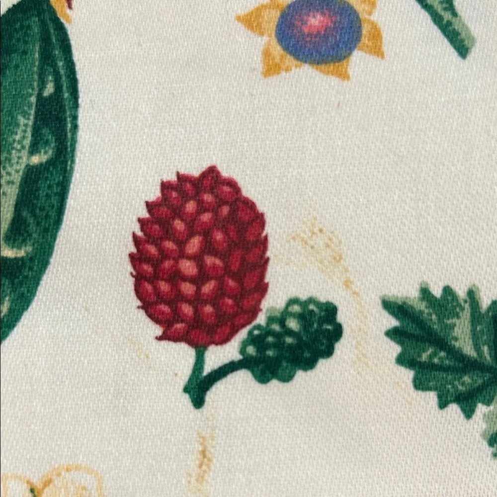 Waverly Valances Panel Vegetables 16”X 77" Vintage Cottage Core Off White - Picture 8 of 9